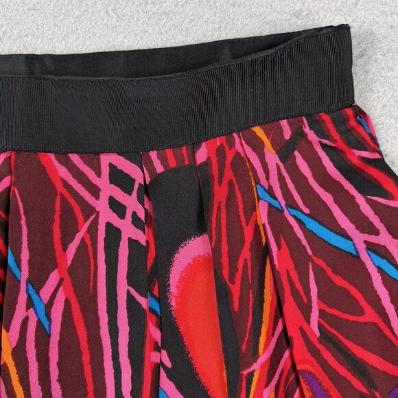 Milly Of New York Skirt Women’s 2 Multicolor Peacock Feather Pleated Knee Length - Picture 13 of 16